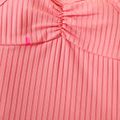 Toddler Girl Ribbed Stripe/Pink Camisole pink