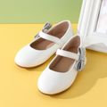 Toddler / Kid Rhinestone Bow White Mary Jane Flat Shoes White