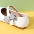 Toddler / Kid Rhinestone Bow White Mary Jane Flat Shoes White image 5