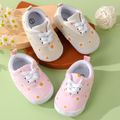 Baby / Toddler Daisy Pattern Lace-up Prewalker Shoes Pink
