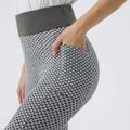 Honeycomb Textured Pocket Leggings Grey image 5