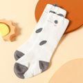 Baby / Toddler Cartoon Graphic Antiskid Glue Over Knee Socks White