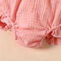 Baby Girl 95% Cotton Crepe Ruffle Trim Shorts Pink