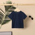 Toddler Boy Casual Solid Color Short-sleeve Tee royalblue