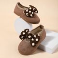 Toddler / Kid Polka Dots Bow Decor Shoes Khaki