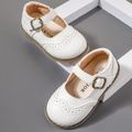 Toddler / Kid Minimalist Buckle Velcro White Shoes White image 2