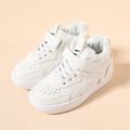 Toddler / Kid Pure Color Velcro Fleece-lining Sneakers White image 1