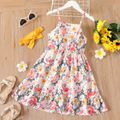 2-piece Kid Girl Floral Print Cami Dress and Ginger Headband Set Multi-color