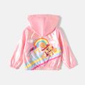 Paw Patrol Toddler Girl/Boy Rainbow Print Metallic Laser Hooded Jacket Pink image 2