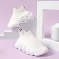 Toddler / Kid Solid Knitted Breathable Casual Chic LED Sneaker White image 1