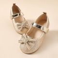Toddler / Kid Bow Decor Sequin Mary Jane Shoes Gold image 1