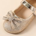 Toddler / Kid Bow Decor Sequin Mary Jane Shoes Gold image 3