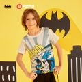 Batman Kid Boy Super Hero Short-sleeve Tee Grey