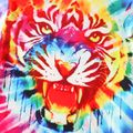 Kid Boy 100% Cotton Animal Tie Dyed Casual Short-sleeve Tee Multi-color