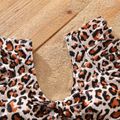 Family Matching Leopard Swim Trunks Shorts and Ruffle-sleeve V Neck Knot Bikini Set Swimwear ColorBlock image 5