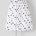 Solid Splice Star Print and Five-pointed Star Family Matching Sets Black/White