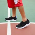 حذاء رياضي أسود سهل الارتداء للأطفال الصغار / الأطفال أسود image 1