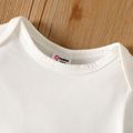 Baby Boy/Girl 95% Cotton Long-sleeve Love Heart & Letter Print Jumpsuit White