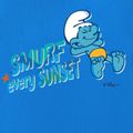 Smurfs Kid Boy/Kid Girl Letter Figure Print Short-sleeve Cotton Tee Deep Blue