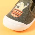 Toddler Cartoon Dinosaur Graphic Slip-on Canvas Shoes Khaki