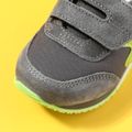Toddler / Kid Knit Panel Velcro Closure Sneakers Grey