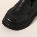 حذاء موحد للأطفال الصغار / الأطفال سهل الارتداء متعطل على الطراز البريطاني أسود image 3