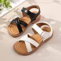 Toddler / Kid Solid Crisscross Vamp Sandals White image 2