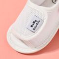Baby / Toddler Letter Tab Soft Sole Prewalker Shoes White image 3