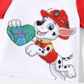 PAW Patrol Toddler Boy/Girl Colorblock Short-sleeve Tee and Face Mask Red