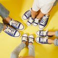 Family Matching Lace Up Front Classic Canvas Shoes Blue image 1