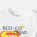 Super Pets 2pcs Baby Boy Long-sleeve Graphic Romper and Allover Print Pants Set Colorful image 3