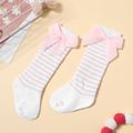 Baby / Toddler Bow Decor Stripe Socks for Girls Pink