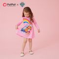 PAW Patrol Toddler Girl Rainbow Big Graphic Dress Hot Pink