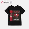 NFL Family Matching Tampa Bay Buccaneers Cotton Tee Black image 3