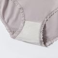 Maternity Casual Solid Color Lace Trim Underwear Purple