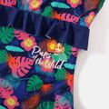 PAW Patrol Family Matching Allover Palm Leaf Print One-piece Swimsuit and Graphic Swim Trunks Tibetanblue image 5