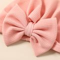 Solid Bow Decor Headband and Hat Set for Mom and Me Rose Gold