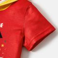 Harry Potter Baby Boy Graphic Short-sleeve Hooded Top Red-2