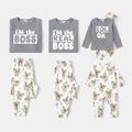 Look de família Coala Manga comprida Conjuntos de roupa para a família Pijamas (Flame Resistant) Cinzento image 1