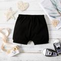 Baby Boy Solid Casual Workout Sport Shorts Black image 2