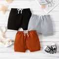 Baby Boy Solid Casual Workout Sport Shorts Brown image 2