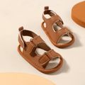 Baby / Toddler Textural Open Toe Sandals Prewalker Shoes Brown image 4