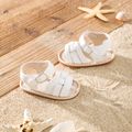 Baby / Toddler Solid Braided Sandals Prewalker Shoes White