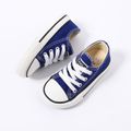 Family Matching Lace Up Front Classic Canvas Shoes Blue image 2