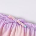2pcs Baby Girl Tie Dye Spaghetti Strap Sleeveless Romper and Shorts Set Purple image 5