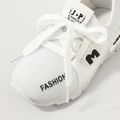 Toddler / Kid Letter Graphic Lace-up LED Sneakers White image 4