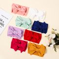 Solid Bowknot Headband for Girls White