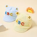 Baby Letter ABC Pattern Cute Dual Ears Visor Hat Yellow image 3