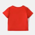 patrulha pata criança menino/menina estampado camiseta de manga curta/calça elástica colorblock listrada Vermelho 2 image 4