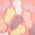 5-pairs Baby / Toddler / Kid Heart Stars Pattern Mesh Panel Socks Pink